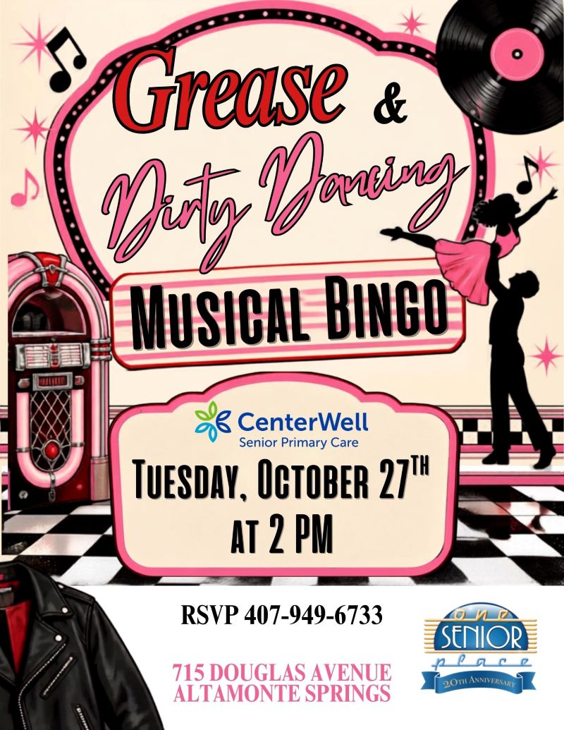 Grease & Dirty Dancing Musical Bingo