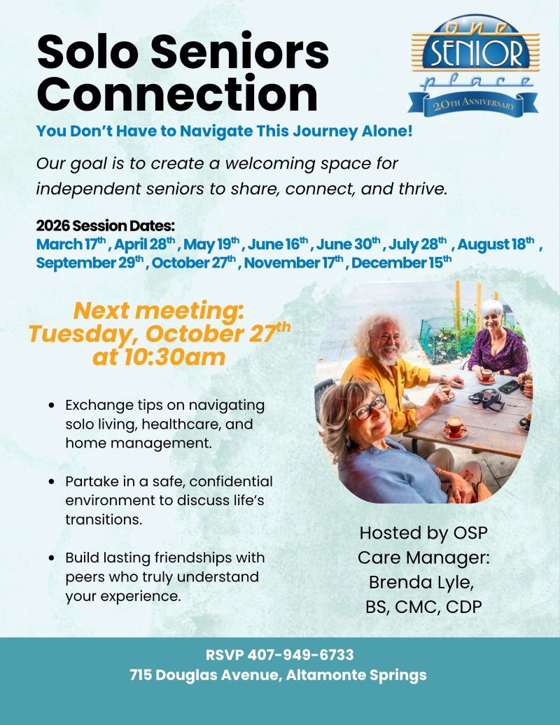 Solo Seniors Connection Support Group