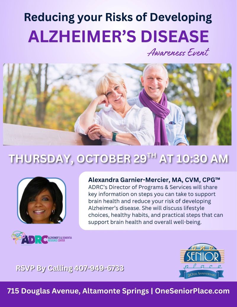Reducing Your Risk of Developing Alzheimer's Disease