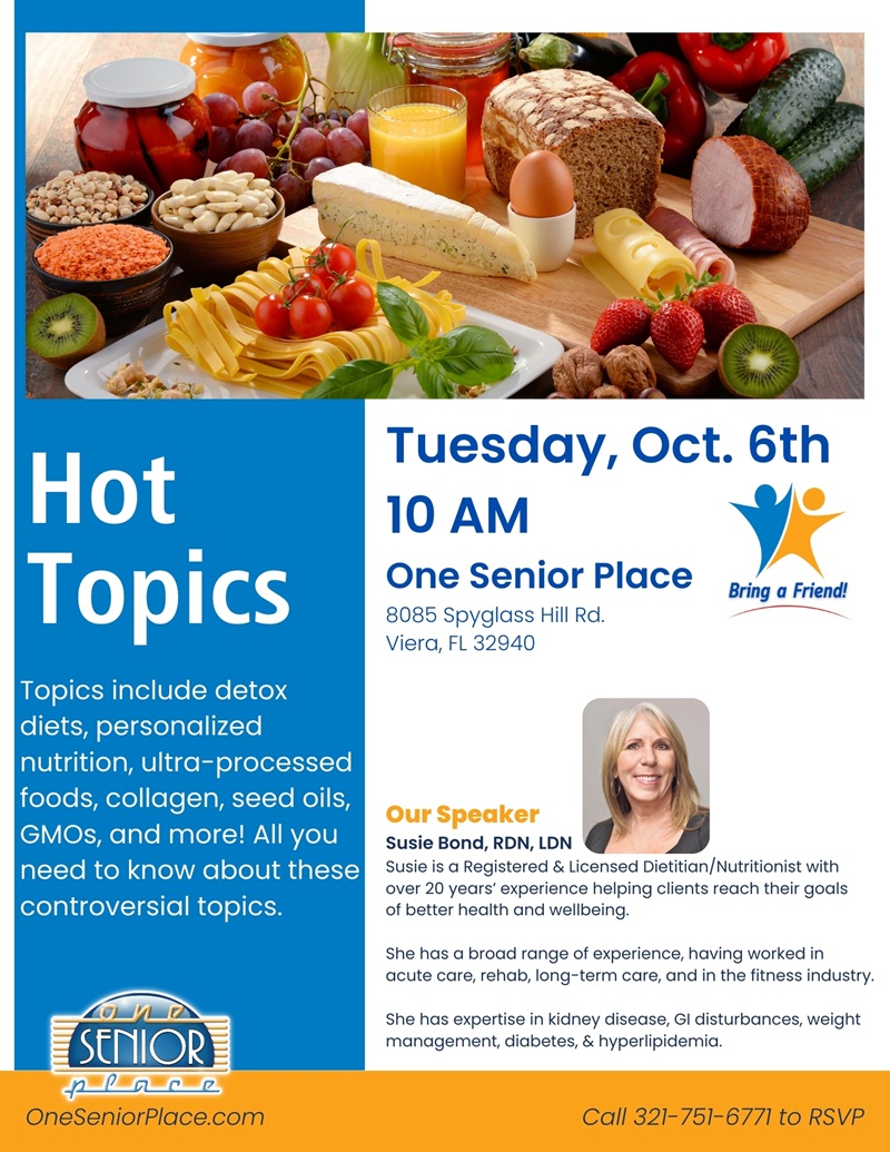 Dietitian Series: Hot Topics with Susie Bond