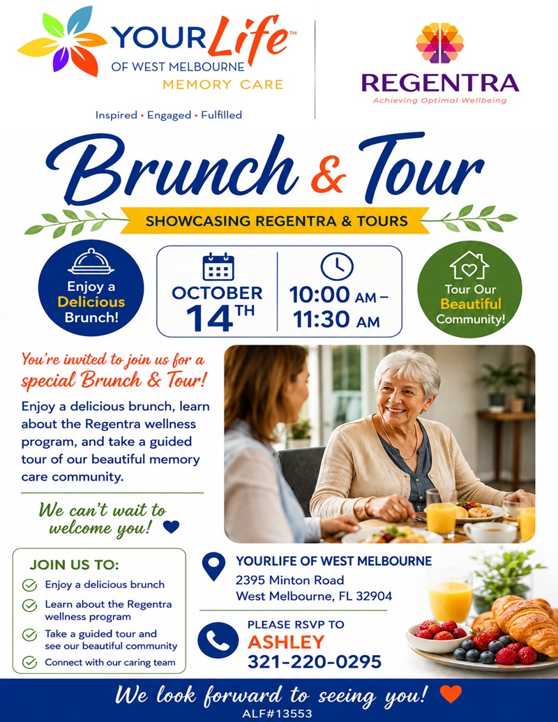 Brunch & Tour at YOURLife of West Melbourne - Showcasing The Regentra Wellness Program