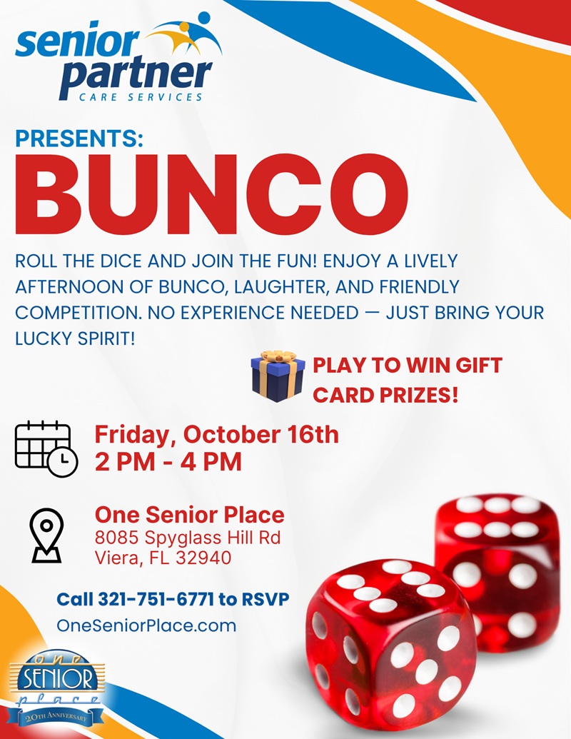 BUNCO! Hosted by Senior Partner Care Services