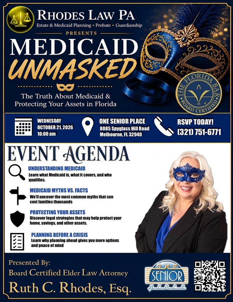 Medicaid Unmasked: The Truth About Medicaid & Protecting Your Assets in Florida w/ Rhodes Law, P.A.