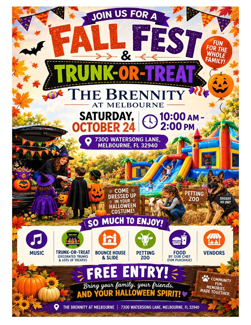 Fall Fest & Trunk-Or-Treat at The Brennity at Melbourne!