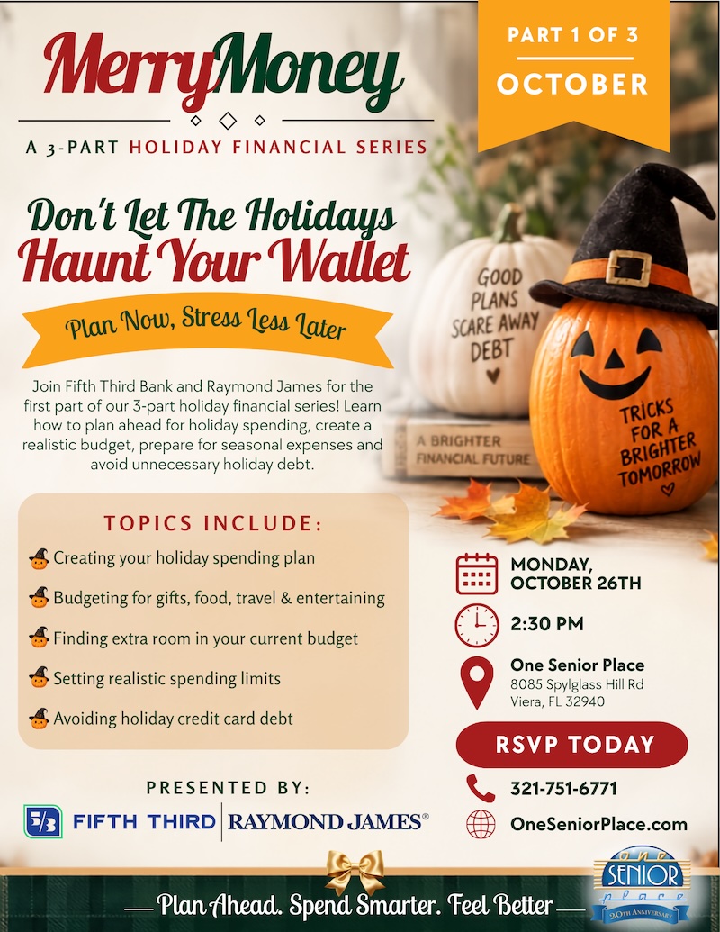 Merry Money: A 3-Part Holiday Financial Series - Part 1: Don’t Let The Holidays Haunt Your Wallet w/ Fifth Third Bank & Raymond James Financial
