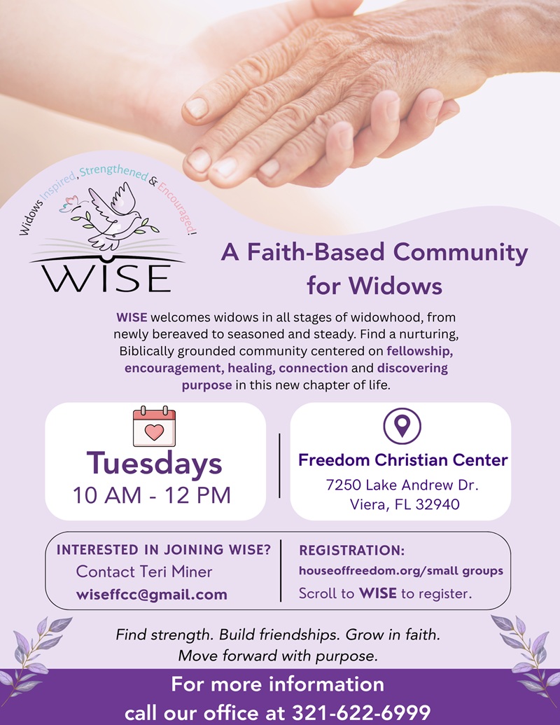 WISE: Widows Inspired, Strengthened & Encouraged | A Faith-Based Community for Widows