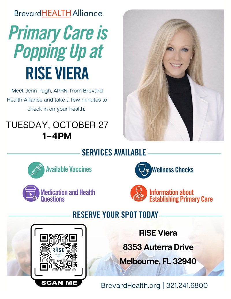 Primary Care Pop-Up at RISE Viera!