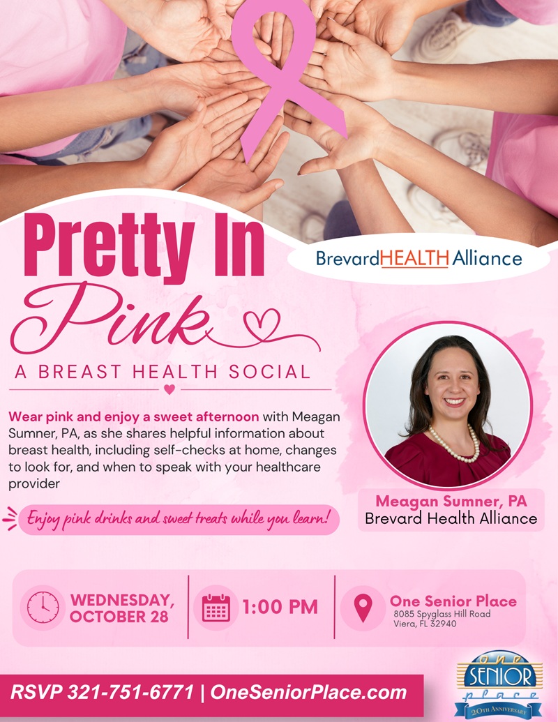 Pretty in Pink: A Breast Health Social w/ Meagan Sumner, PA, Brevard Health Alliance