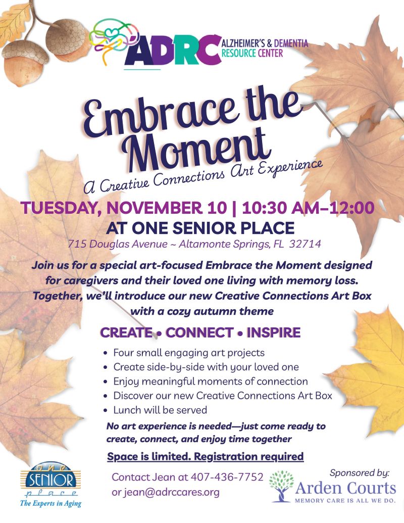 Embrace the Moment: A Creative Connections Art Experience