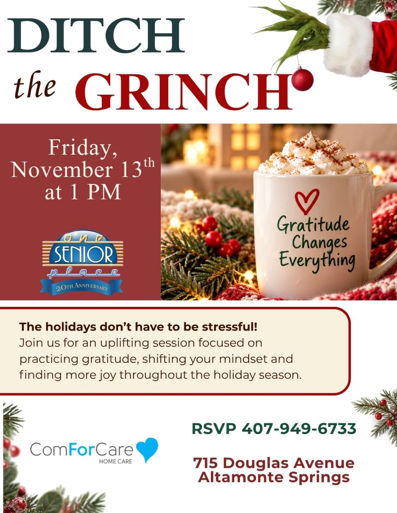 Ditch the Grinch: Develop a Healthy Mindset