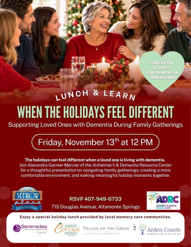 When the Holidays Feel Different: Supporting Loved Ones with Dementia