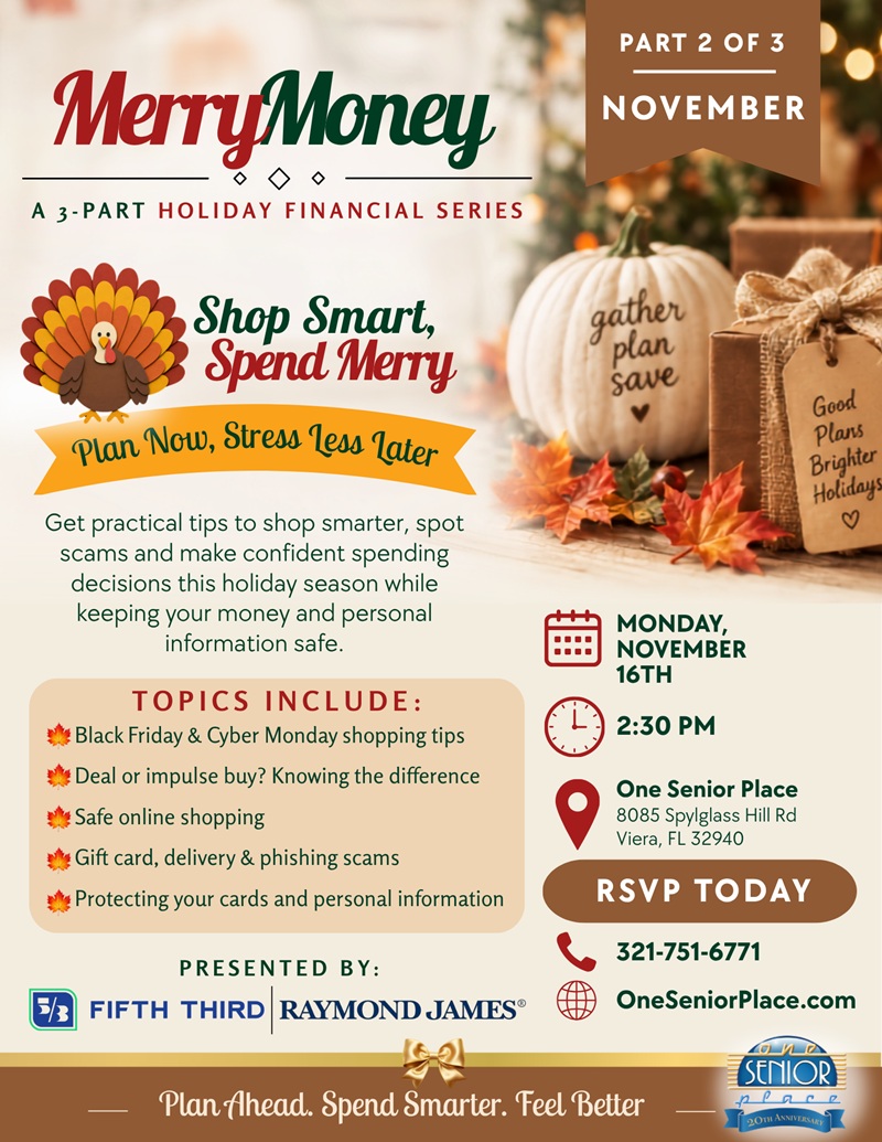 Merry Money: A 3-Part Holiday Financial Series - Part 2: Shop Smart, Spend Merry w/ Fifth Third Bank & Raymond James Financial
