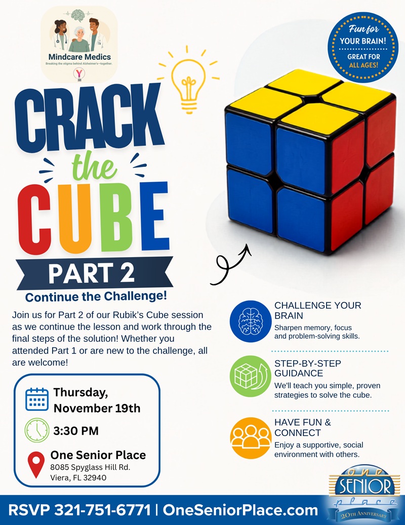 Crack the Cube: Part 2 – Continue the Challenge! w/ Mindcare Medics