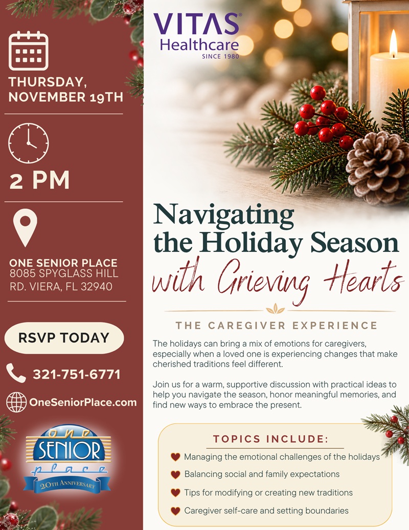 Navigating the Holiday Season with Grieving Hearts: The Caregiver Experience Hosted by VITAS